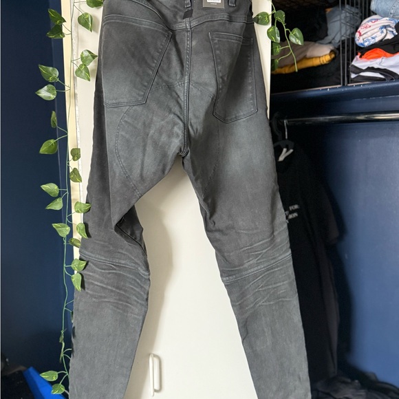 G-STAR RAW men’s grey jeans 3D Zip Knee Skinny 34/36 NWT - Picture 4 of 6